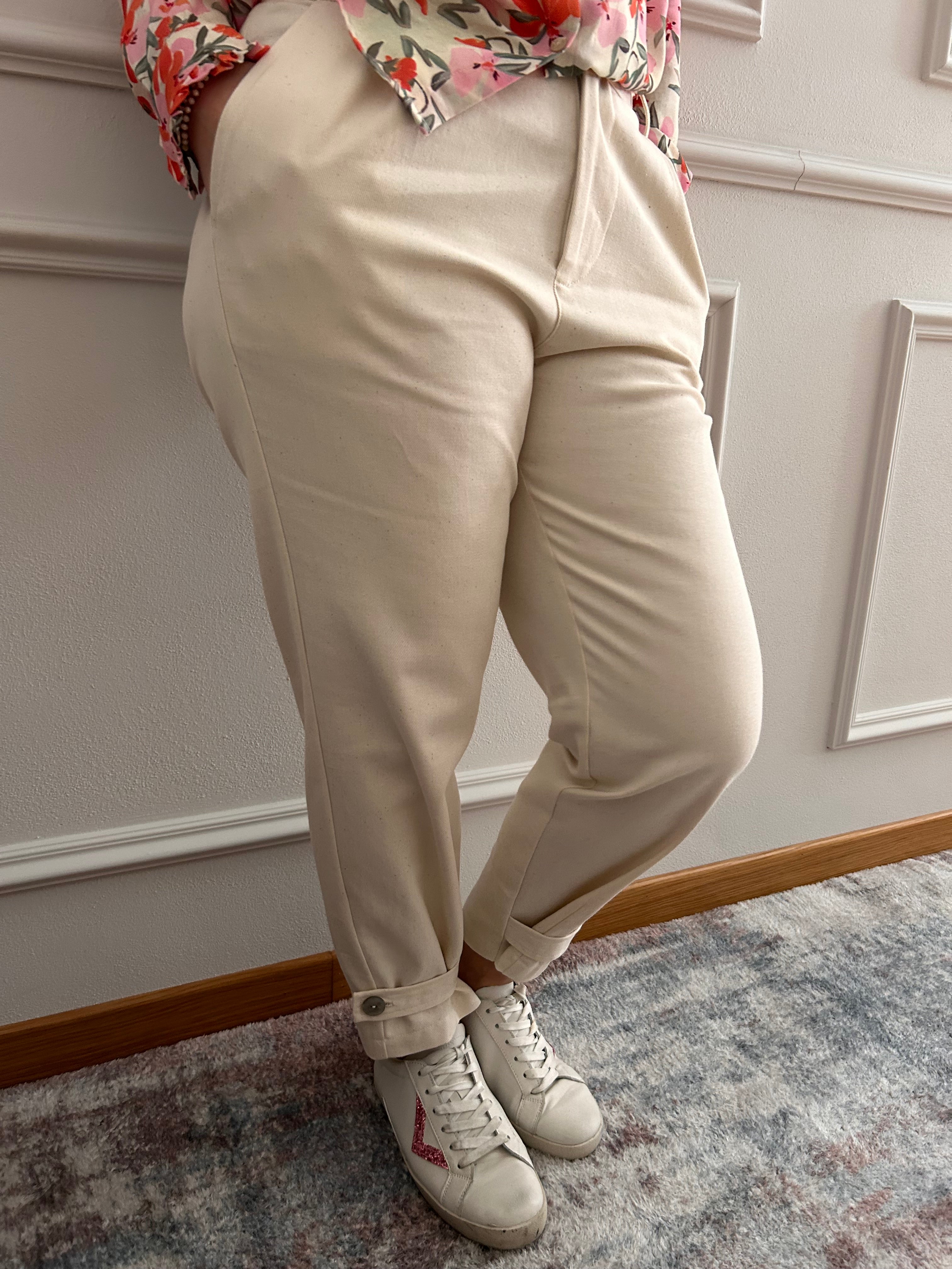 Pantalone DAFNE - Panna