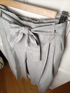 Cropped Pants LOLA - Quadro Grigio