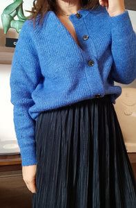 Gonna PLISSE Blu scuro