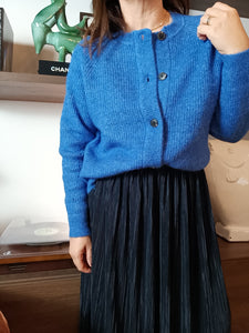 Gonna PLISSE Blu scuro