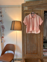 Carica l'immagine nel visualizzatore di Gallery, Camicia Crop ELVIRA - Sangallo di cotone Rosa
