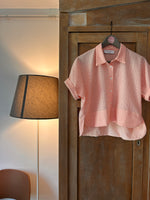Carica l'immagine nel visualizzatore di Gallery, Camicia Crop ELVIRA - Sangallo di cotone Rosa
