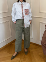 Carica l'immagine nel visualizzatore di Gallery, Pantalone BLANCA - JEANS VERDE SALVIA
