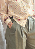 Carica l'immagine nel visualizzatore di Gallery, Pantalone Crop LOLA - JEANS VERDE SALVIA
