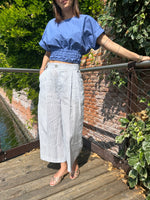 Carica l&#39;immagine nel visualizzatore di Gallery, Pantalone LOLA - LINO Quadretto
