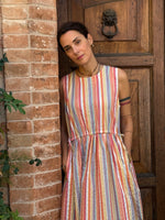 Carica l'immagine nel visualizzatore di Gallery, Abito TERESA - Righe Multicolor
