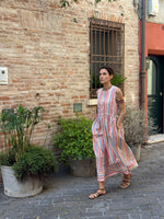 Carica l'immagine nel visualizzatore di Gallery, Abito TERESA - Righe Multicolor
