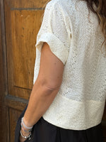 Carica l'immagine nel visualizzatore di Gallery, Camicia Crop ELVIRA - Sangallo di Cotone
