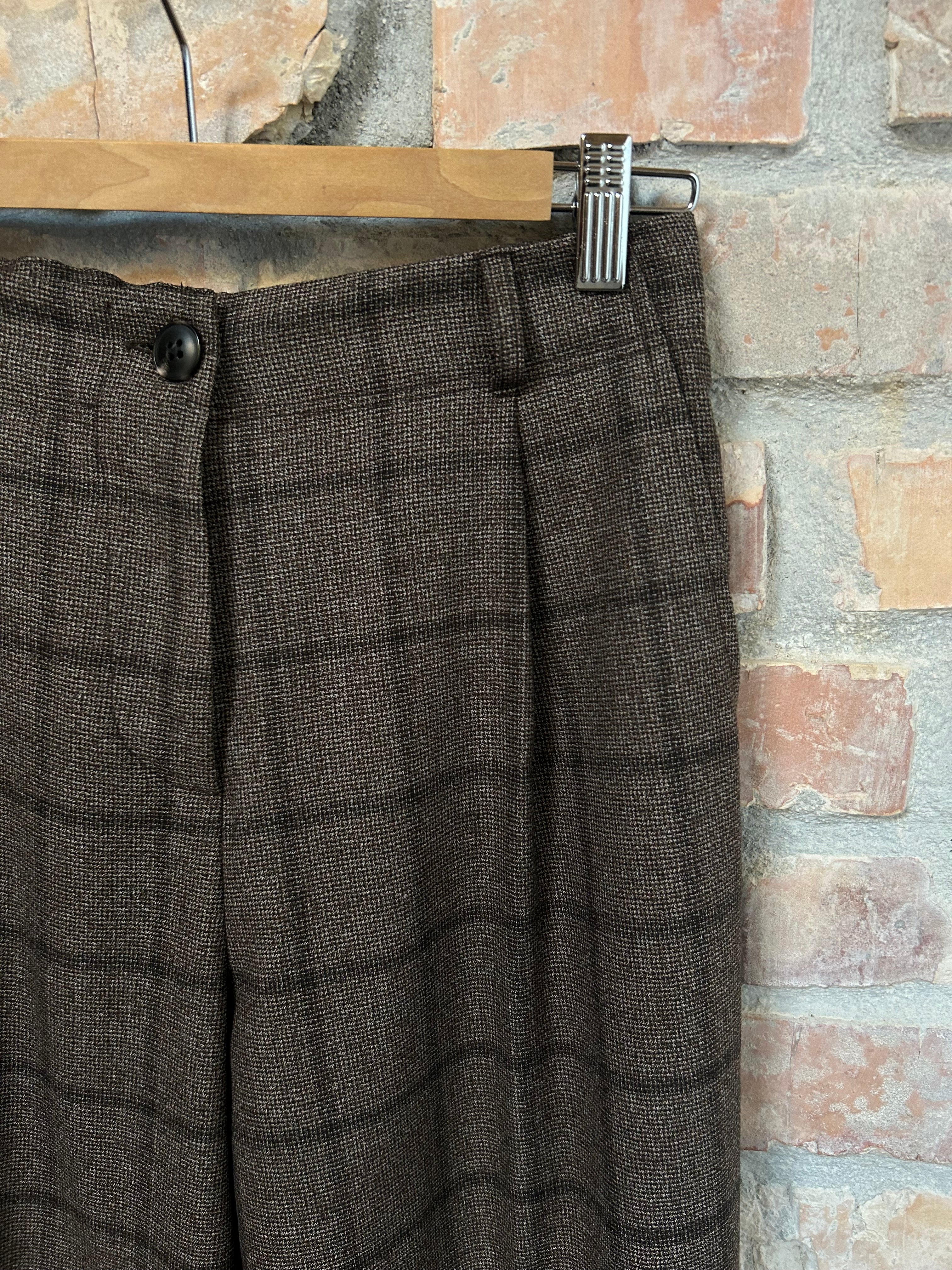Pantalone VIVIANE - Quadro Marrone
