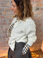 Carica l'immagine nel visualizzatore di Gallery, Cardigan ABBRACCIO - Bianco Polare
