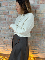 Carica l'immagine nel visualizzatore di Gallery, Cardigan ABBRACCIO - Bianco Polare
