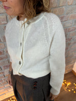 Carica l'immagine nel visualizzatore di Gallery, Cardigan ABBRACCIO - Bianco Polare
