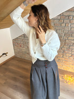 Carica l'immagine nel visualizzatore di Gallery, Cardigan ABBRACCIO - Bianco Polare
