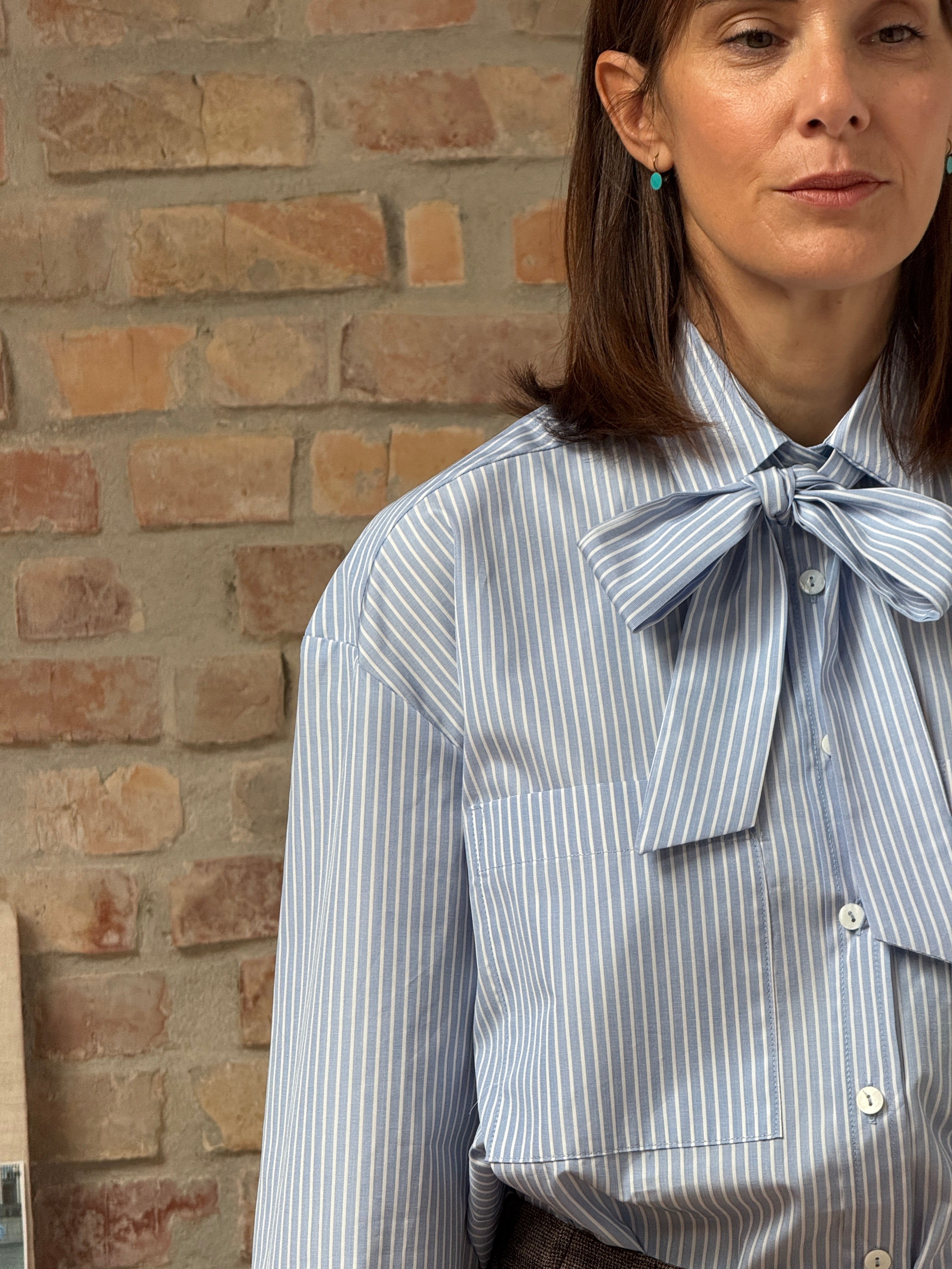 Camicia BOBBIE - Popeline Rigato